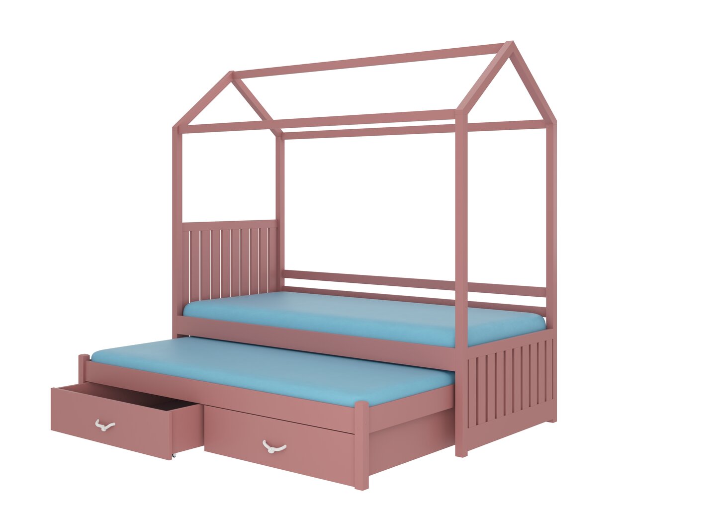 Voodi ADRK Furniture Jonasek 80x180cm, roosa цена и информация | Lastevoodid | hansapost.ee
