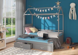 Voodi ADRK Furniture Jonasek 80x180cm, hall цена и информация | Детские кровати | hansapost.ee