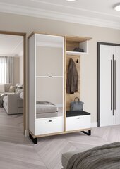 Комплект мебели для прихожей Meblocross Cross Cro-14 3D, светло-коричневый / белый /черный цена и информация | Комплекты в прихожую | hansapost.ee