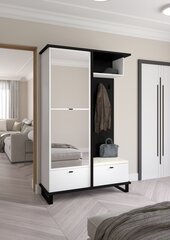 Комплект мебели для прихожей Meblocross Cross Cro-14 3D, черный/ белый / бежевый цена и информация | Комплекты в прихожую | hansapost.ee
