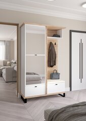 Комплект мебели для прихожей Meblocross Cross Cro-14 3D, белый / цвет дуба/ бежевый цена и информация | Комплекты в прихожую | hansapost.ee