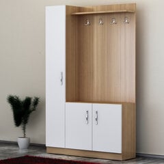 Комплект мебели для прихожей Kalune Design Naturel, коричневый цена и информация | Комплекты в прихожую | hansapost.ee