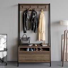 Комплект мебели для прихожей Kalune Design Devin, коричневый цена и информация | Комплекты в прихожую | hansapost.ee
