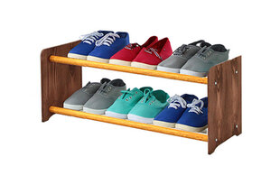 Jalatsiriiul RBS265, tumepruun/pruun price and information | Shoe cupboards, shoe racks | hansapost.ee