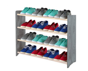 Полка для обуви RBS490, серая / белая цена и информация | Полки для обуви, банкетки | hansapost.ee