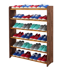 Полка для обуви RBS690, темно-коричневая/коричневая цена и информация | Полки для обуви, банкетки | hansapost.ee