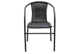 Садовый стул 4LIVING Рим, черный цена и информация | Садовые стулья, кресла, пуфы | hansapost.ee