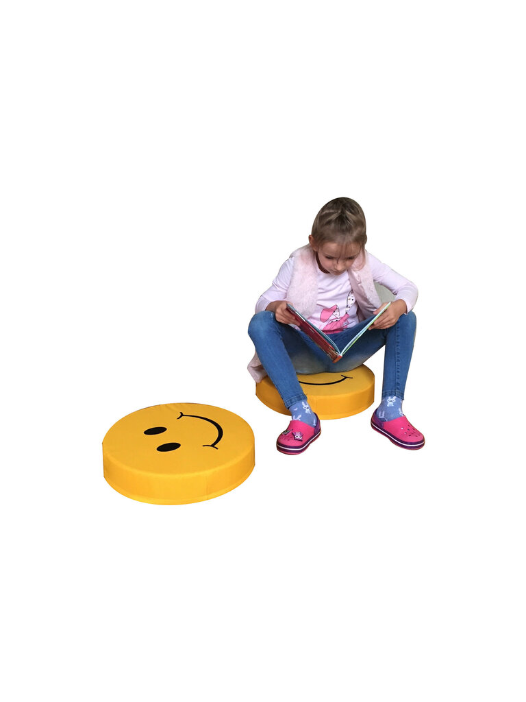 Tumba Wood Garden Smiley Seat Hearts Premium, kollane цена и информация | Kott-toolid, tugitoolid ja tumbad lastele | hansapost.ee