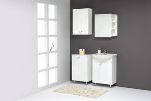 Нижний шкафчик для ванной комнаты с раковиной Elza EA60-3, белый цена и информация | Шкафчики для ванной | hansapost.ee