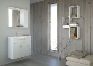 Шкафчик для ванной с раковиной Eternal 85 см, белый цена и информация | Шкафчики для ванной | hansapost.ee