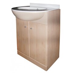 Valamuga vannitoakapp F1000314, pruun / valge цена и информация | Шкафчики для ванной | hansapost.ee