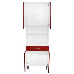 Универсальный напольный шкаф F1001346, красный / белый цена и информация | Шкафчики для ванной | hansapost.ee