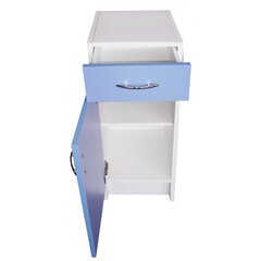 Набор мебели для ванной комнаты F1001342, синий/белый цена и информация | Шкафчики для ванной | hansapost.ee