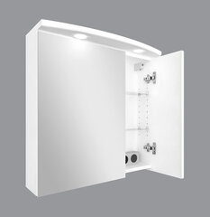 Подвесной шкаф для ванной комнаты Bruno, 60x62x24 см, белый цена и информация | Шкафчики для ванной | hansapost.ee