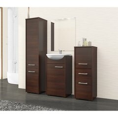Подвесной шкафчик для ванной комнаты NORE Fin W60, коричневый цена и информация | NORE Мебель для ванной | hansapost.ee