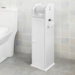 Напольный шкаф для ванной комнаты SoBuy FRG135-W цена и информация | Шкафчики для ванной | hansapost.ee
