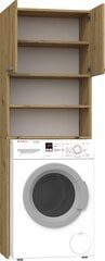 Шкафчик над стиральной машиной Pola, коричневый цена и информация | Шкафчики для ванной | hansapost.ee