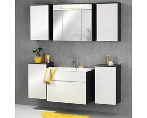Нижний шкафчик для ванной комнаты Fackelmann Kara, темно-серый/белый цена и информация | Шкафчики для ванной | hansapost.ee