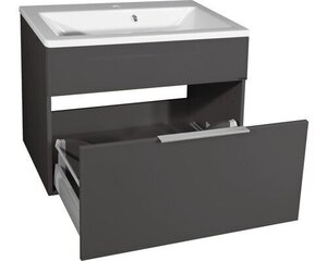Alumine vannitoakapp Fackelmann Kara 1S, tumehall цена и информация | Шкафчики для ванной | hansapost.ee