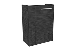 Нижний шкафчик для ванной комнаты Fackelmann Lino Mini 45, черный цена и информация | Шкафчики для ванной | hansapost.ee