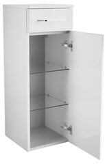 Шкафчик для ванной комнаты Fackelmann Milano Midi 1T1S, белый цена и информация | Шкафчики для ванной | hansapost.ee