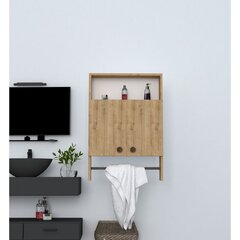 Шкафчик для ванной комнаты Kalune Design 835(I), коричневый цена и информация | Шкафчики для ванной | hansapost.ee