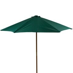 Наружный зонт Patio Poly 3 м, зеленый цена и информация | Зонты, маркизы, стойки | hansapost.ee
