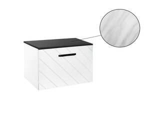 Шкаф для ванной Besco Floo 60 с Slim marble столешницей, белый/черный цена и информация | Besco Мебель и домашний интерьер | hansapost.ee