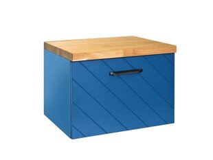 Шкафчик для ванной Besco Floo 80 с Oak столешницей, синий/черный цена и информация | Besco Мебель и домашний интерьер | hansapost.ee