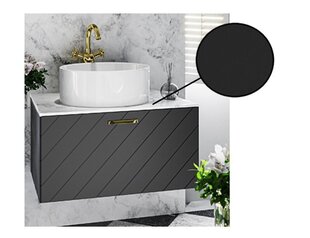 Шкафчик для ванной Besco Floo 60 сс Slim black столешницей, черный/золотой цена и информация | Besco Мебель и домашний интерьер | hansapost.ee