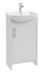 Нижний шкаф для ванны с умывальником Defra Alf D45 106-D-04502+1569, белый цена и информация | Шкафчики для ванной | hansapost.ee