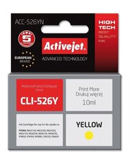 Activejet ACC-526YN (Canon CLI-526Y), желтый цена и информация | Картриджи для струйных принтеров | hansapost.ee