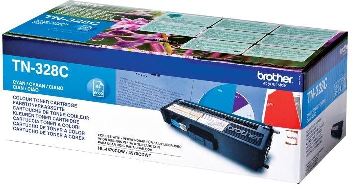 BROTHER TN328C cartridge cyan 6000page цена и информация | Tindiprinteri kassetid | hansapost.ee