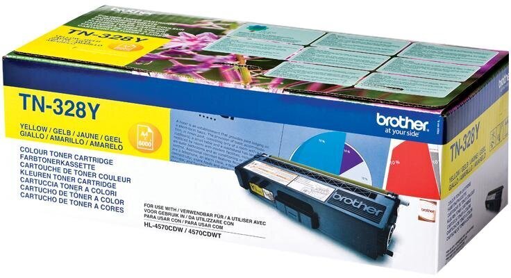 BROTHER TN328Y cartridge yellow 6000page hind ja info | Tindiprinteri kassetid | hansapost.ee