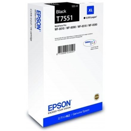 EPSON WF-8xxx Series Ink Cartridge XL Bl цена и информация | Tindiprinteri kassetid | hansapost.ee