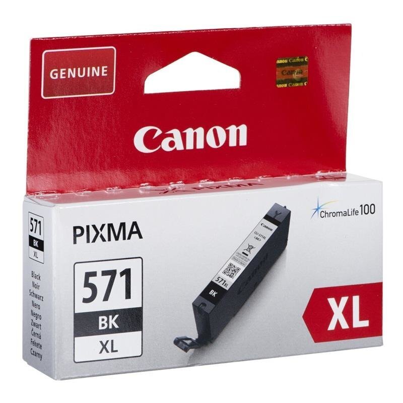 Ühilduv Tindikassett Canon CLI-571BK XL Must цена и информация | Tindiprinteri kassetid | hansapost.ee