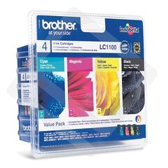 BROTHER VALUE PACK (LC-1100BK/C/M/Y) цена и информация | Картриджи для струйных принтеров | hansapost.ee