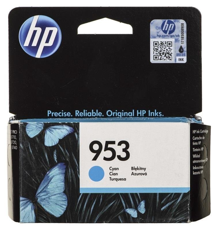 HP Inc. - Tint nr 953 Cyan F6U12AE hind ja info | Tindiprinteri kassetid | hansapost.ee