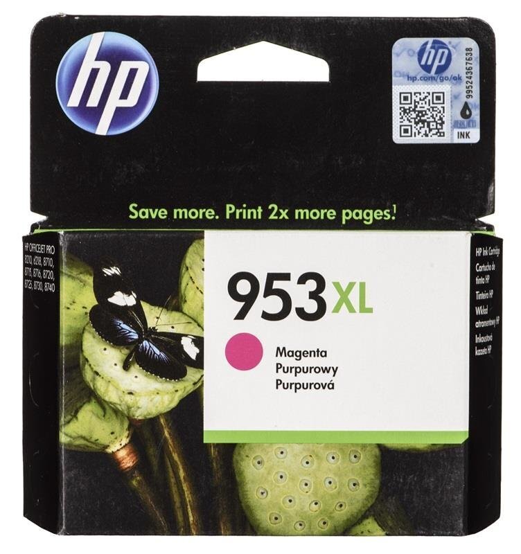 HP Inc. - Tint № 953XL Lilla F6U17AE цена и информация | Tindiprinteri kassetid | hansapost.ee