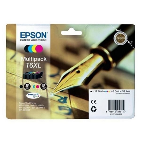 Tindikassett Epson T16XL, sinine, roosa, must, kollane цена и информация | Tindiprinteri kassetid | hansapost.ee