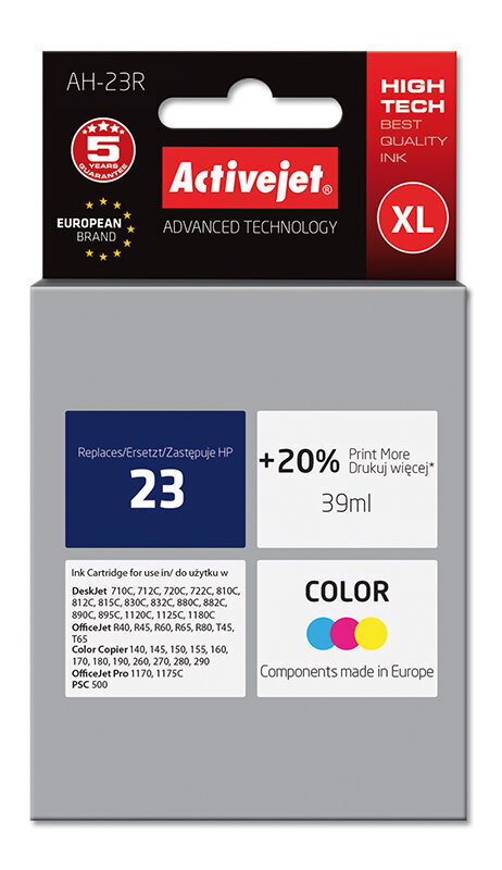 Activejet EXPACJAHP0016 hind ja info | Tindiprinteri kassetid | hansapost.ee