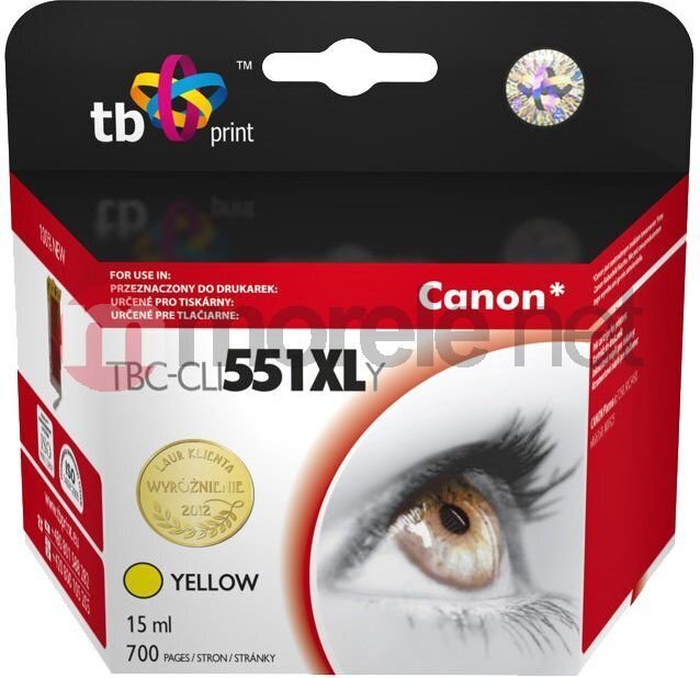 TB TBCCLI551XLY цена и информация | Tindiprinteri kassetid | hansapost.ee