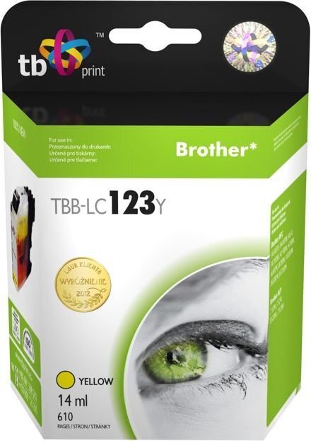 TB TBB-LC123Y hind ja info | Tindiprinteri kassetid | hansapost.ee