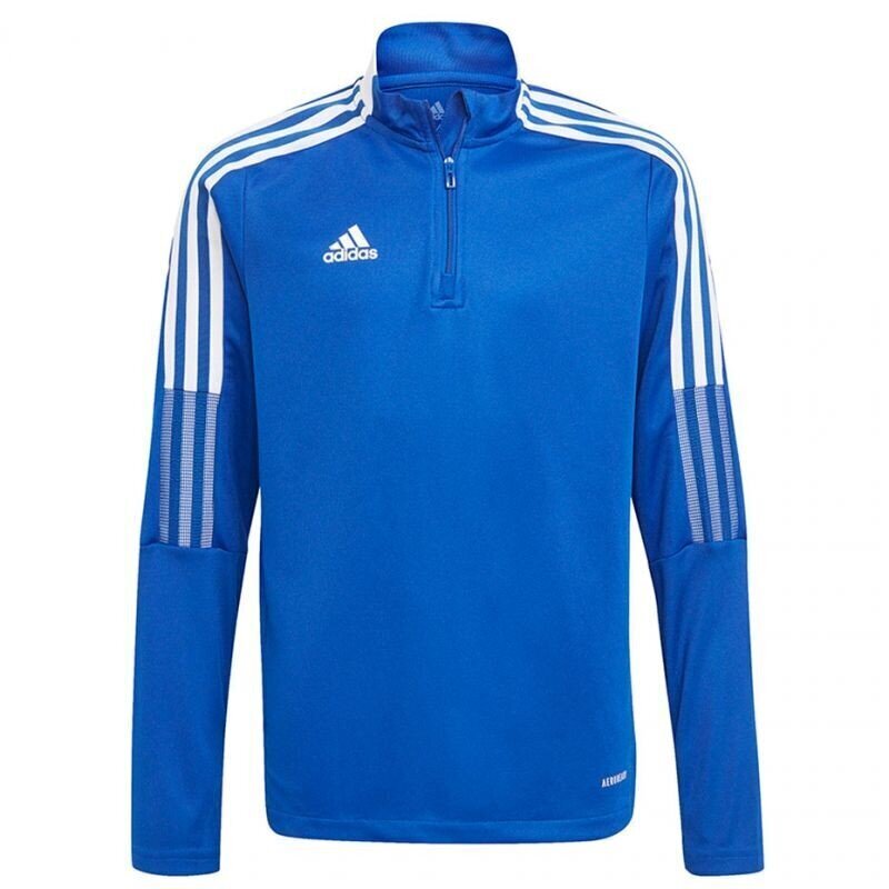 Laste džemper Adidas Tiro 21 Training Top Youth Jr GM7322, sinine цена и информация | Kampsunid, vestid ja jakid poistele | hansapost.ee