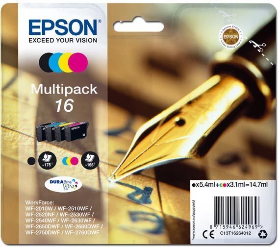 Originaalne Tindikassett Epson DURABRITE T16 цена и информация | Tindiprinteri kassetid | hansapost.ee