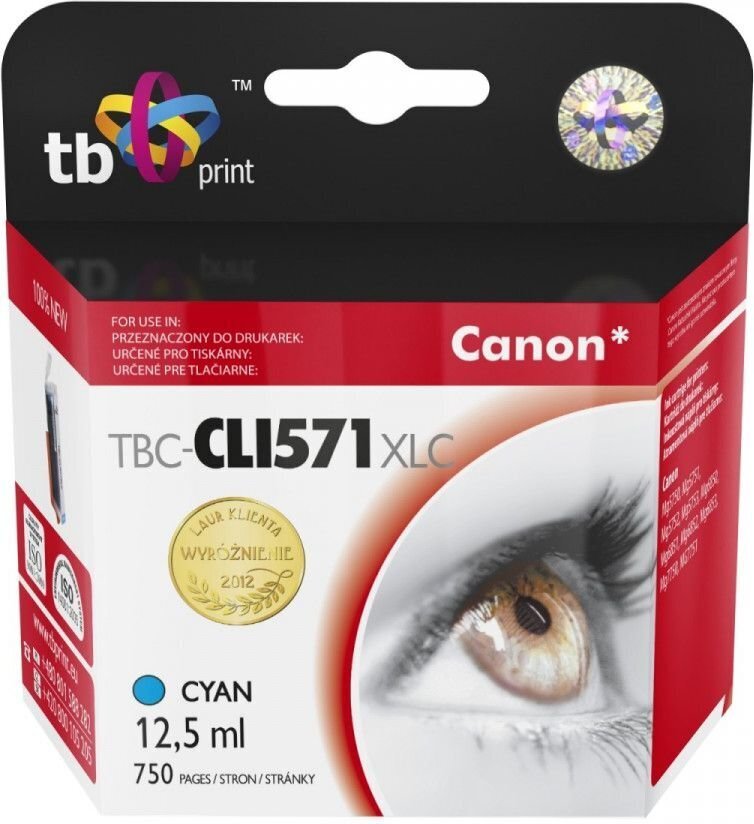 TB TBC-CLI571XLC hind ja info | Tindiprinteri kassetid | hansapost.ee