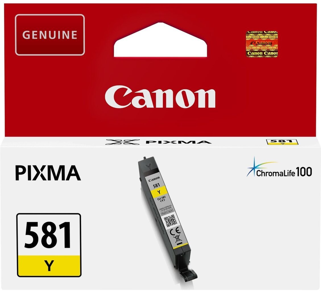 CANON INK CLI-581 Y цена и информация | Tindiprinteri kassetid | hansapost.ee