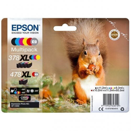 EPSON Multipack 6-farbig 378XL/478XL цена и информация | Tindiprinteri kassetid | hansapost.ee