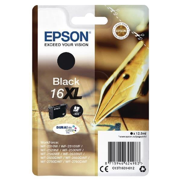 Epson 16XL Ink Cartridge, Black цена и информация | Tindiprinteri kassetid | hansapost.ee