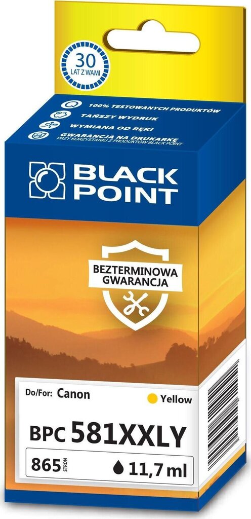 Black Point BPC581XXLY, kollane hind ja info | Tindiprinteri kassetid | hansapost.ee